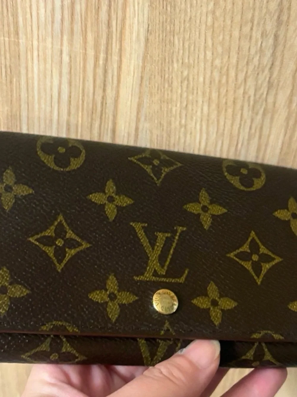 Auth Louis Vuitton Monogram Bifold zippy Wallet